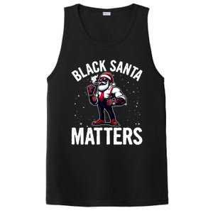 African American Santa Claus Christmas Pajama And Meaningful Gift PosiCharge Competitor Tank