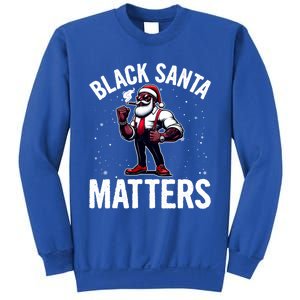 African American Santa Claus Christmas Pajama And Meaningful Gift Sweatshirt