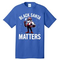 African American Santa Claus Christmas Pajama And Meaningful Gift Tall T-Shirt