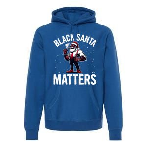 African American Santa Claus Christmas Pajama And Meaningful Gift Premium Hoodie