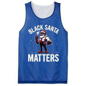 African American Santa Claus Christmas Pajama And Meaningful Gift Mesh Reversible Basketball Jersey Tank