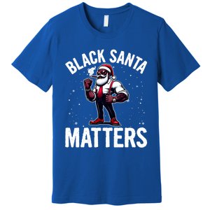 African American Santa Claus Christmas Pajama And Meaningful Gift Premium T-Shirt