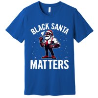 African American Santa Claus Christmas Pajama And Meaningful Gift Premium T-Shirt