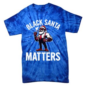 African American Santa Claus Christmas Pajama And Meaningful Gift Tie-Dye T-Shirt