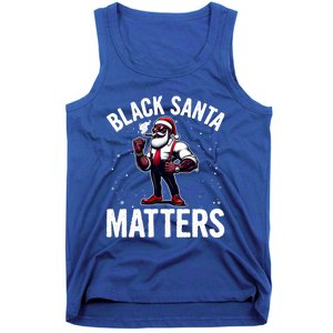 African American Santa Claus Christmas Pajama And Meaningful Gift Tank Top