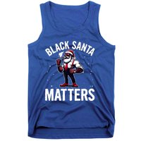 African American Santa Claus Christmas Pajama And Meaningful Gift Tank Top