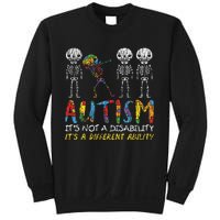 Autism Awerness Skeleton Dabbing Autistic Awareness Sweatshirt