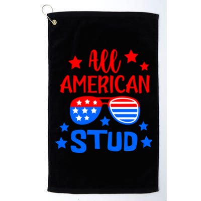 All American Stud 4th Of July Patriotic Great Gift Platinum Collection Golf Towel