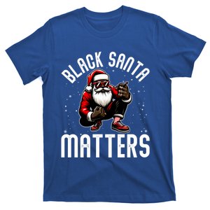 African American Santa Claus Christmas Pajama And Cool Gift T-Shirt