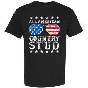 All American Stud Boy Country 4th Of July Usa Garment-Dyed Heavyweight T-Shirt