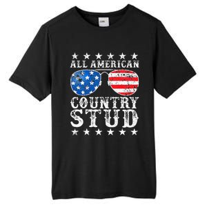 All American Stud Boy Country 4th Of July Usa Tall Fusion ChromaSoft Performance T-Shirt