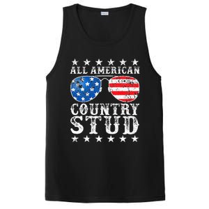 All American Stud Boy Country 4th Of July Usa PosiCharge Competitor Tank