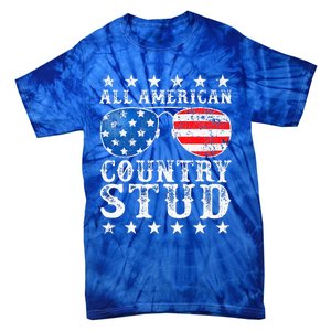 All American Stud Boy Country 4th Of July Usa Tie-Dye T-Shirt