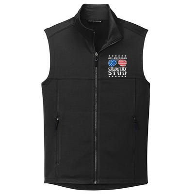 All American Stud Boy Country 4th Of July Usa Collective Smooth Fleece Vest