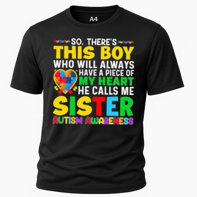 Autism Awareness Support Autistic Brother By Sister Performance Shirt