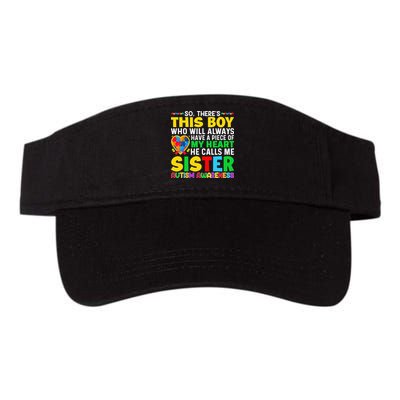 Autism Awareness Support Autistic Brother By Sister Visor