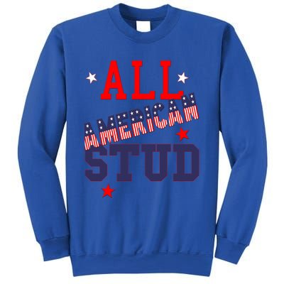 All American Stud Funny Stars Stripes Cool Independence Usa Funny Gift Sweatshirt