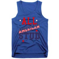 All American Stud Funny Stars Stripes Cool Independence Usa Funny Gift Tank Top