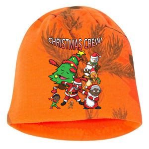 African American Santa Claus Black Christmas Crew Dabbing Kati - Camo Knit Beanie