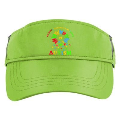 Autism Awareness Sunflower Puzzle Accept Understand Love Adult Drive Performance Visor