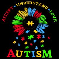 Autism Awareness Sunflower Puzzle Accept Understand Love Impact Tech Backpack