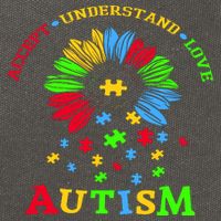 Autism Awareness Sunflower Puzzle Accept Understand Love Cotton Canvas Backpack