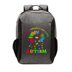 Autism Awareness Sunflower Puzzle Accept Understand Love Vector Backpack