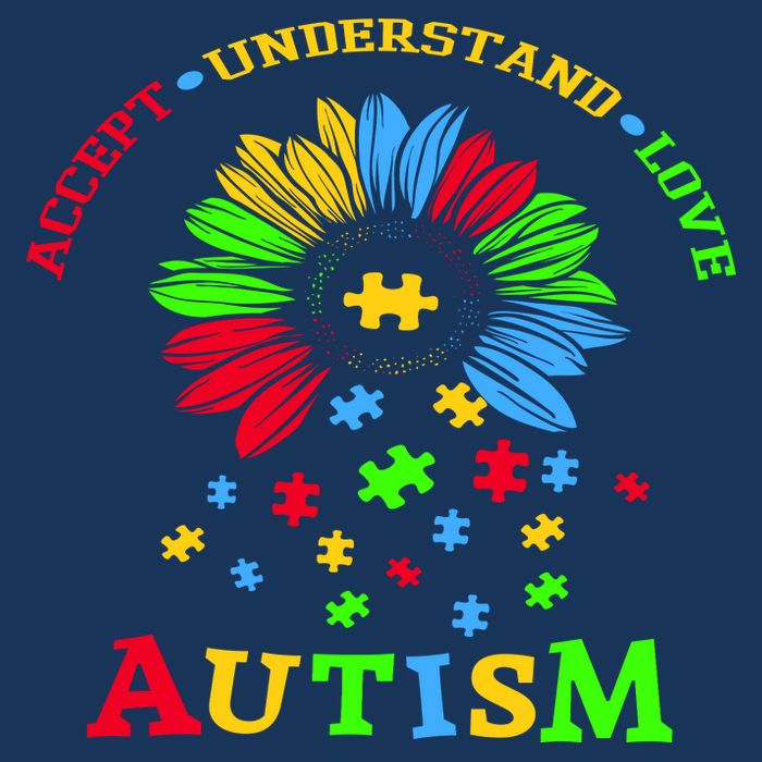 Autism Awareness Sunflower Puzzle Accept Understand Love Baby Bodysuit