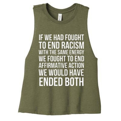 Affirmative Action Support Affirmative Action Women's Racerback Cropped Tank