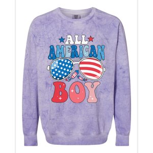 All American Sunglasses 4th of July Family Matching Colorblast Crewneck Sweatshirt