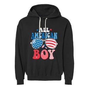 All American Sunglasses 4th of July Family Matching Garment-Dyed Fleece Hoodie