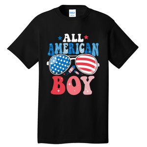 All American Sunglasses 4th of July Family Matching Tall T-Shirt