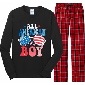 All American Sunglasses 4th of July Family Matching Long Sleeve Pajama Set