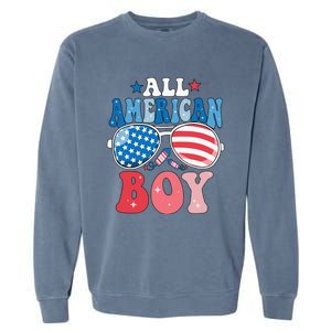 All American Sunglasses 4th of July Family Matching Garment-Dyed Sweatshirt