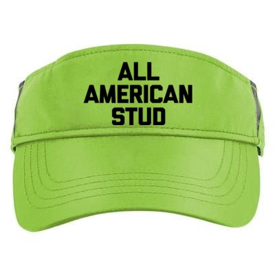 All American Stud Gift Funny Saying Sarcastic Cool Guys Cute Gift Adult Drive Performance Visor