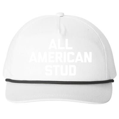 All American Stud Gift Funny Saying Sarcastic Cool Guys Cute Gift Snapback Five-Panel Rope Hat