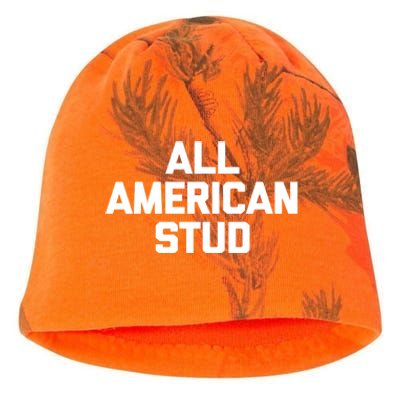 All American Stud Gift Funny Saying Sarcastic Cool Guys Cute Gift Kati - Camo Knit Beanie