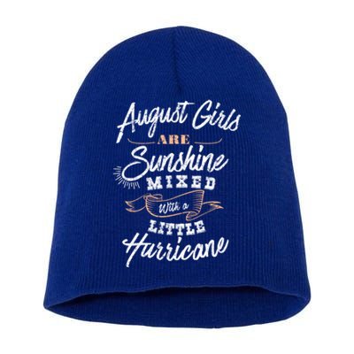 August Are Sunshine Virgo Leo Birthday Birth Month Gift Short Acrylic Beanie