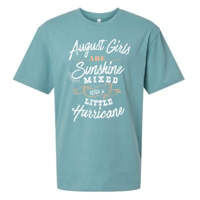 August Are Sunshine Virgo Leo Birthday Birth Month Gift Sueded Cloud Jersey T-Shirt