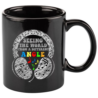 Autism Awareness Seeing The World From A Different Angle Gift 11oz C Handle Ceramic Mug