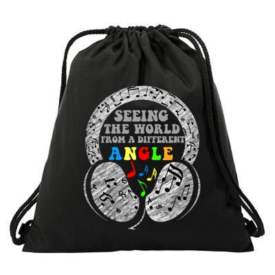 Autism Awareness Seeing The World From A Different Angle Gift Drawstring Bag