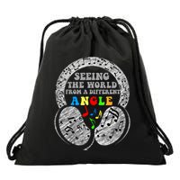 Autism Awareness Seeing The World From A Different Angle Gift Drawstring Bag