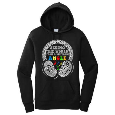 Autism Awareness Seeing The World From A Different Angle Gift Women's Pullover Hoodie
