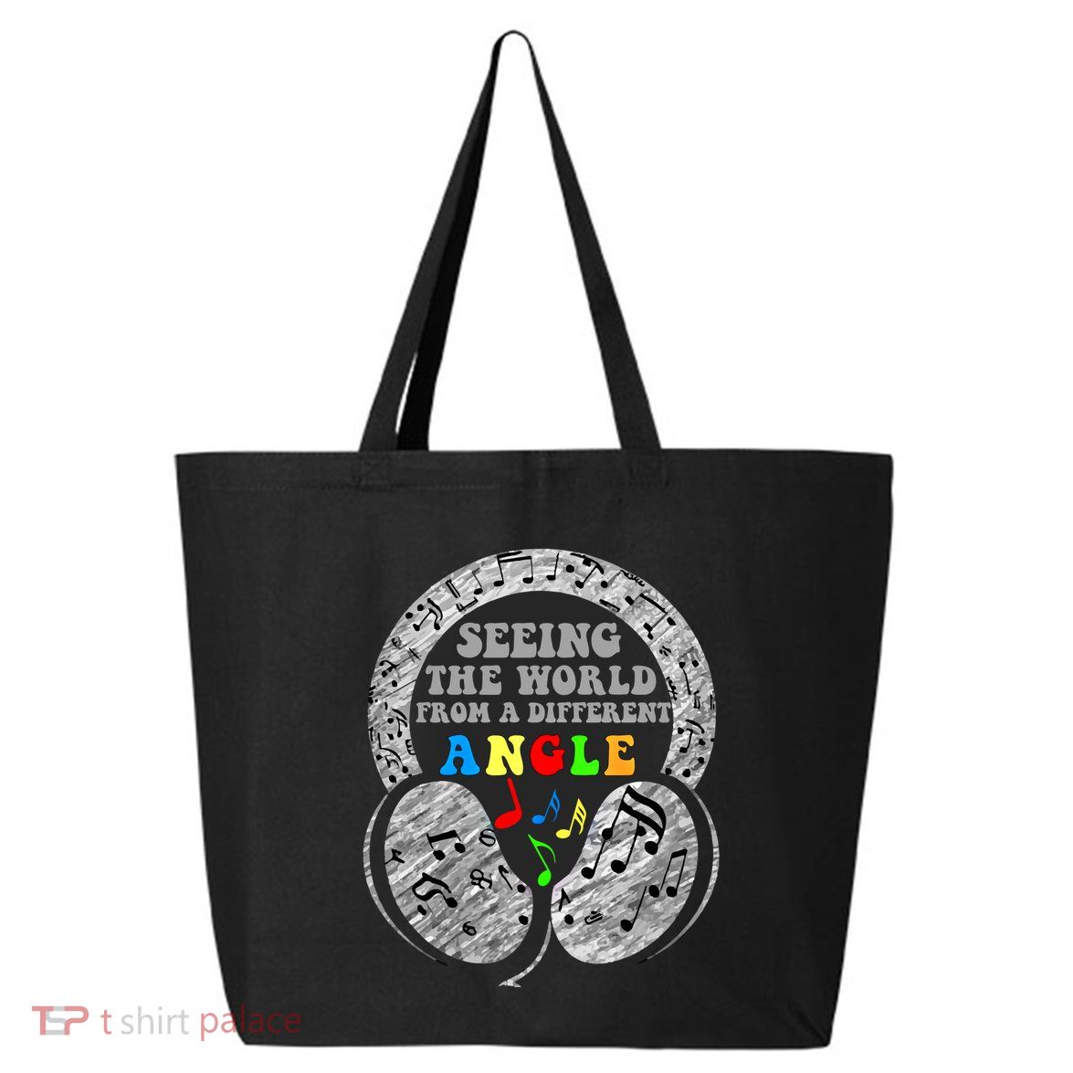 Autism Awareness Seeing The World From A Different Angle Gift 25L Jumbo Tote