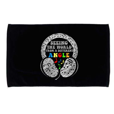 Autism Awareness Seeing The World From A Different Angle Gift Microfiber Hand Towel