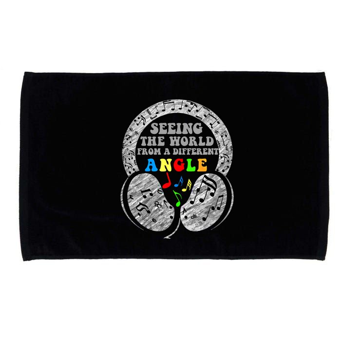 Autism Awareness Seeing The World From A Different Angle Gift Microfiber Hand Towel