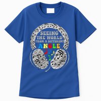 Autism Awareness Seeing The World From A Different Angle Gift Tall T-Shirt
