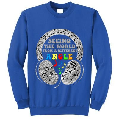 Autism Awareness Seeing The World From A Different Angle Gift Tall Sweatshirt