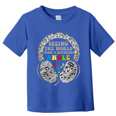 Autism Awareness Seeing The World From A Different Angle Gift Toddler T-Shirt