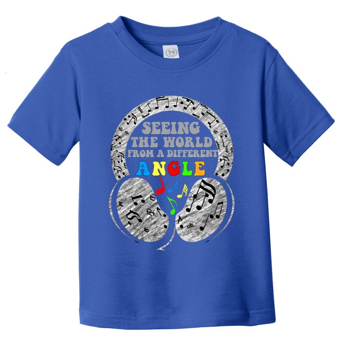 Autism Awareness Seeing The World From A Different Angle Gift Toddler T-Shirt